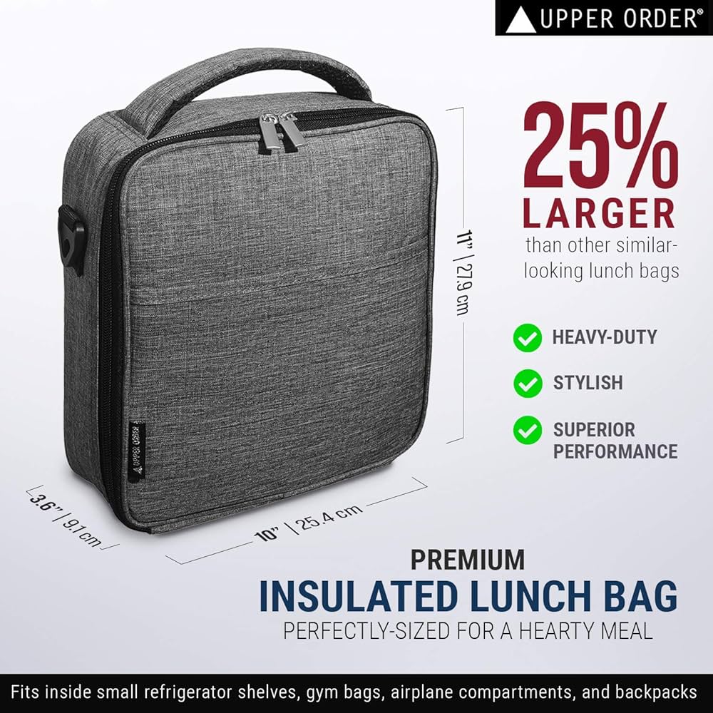 Upper Order Reusable Insulated Lunch Box for Men and Women